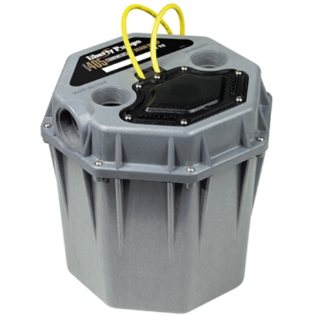 Liberty Pumps Automatic Commercial High-Head, High-Temp (180F) Drain Pump w/ 5.5 Gal Basin, 2" Connections, 10' cord, 1/2 HP, 115V