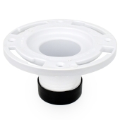 Oatey 3" Inside Pipe (Cast Iron Only), Twist-N-Set One-Piece PVC Closet Flange - Image 1