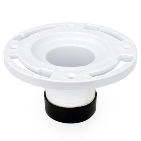 Oatey 3" Inside Pipe (Cast Iron Only), Twist-N-Set One-Piece PVC Closet Flange