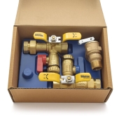 Webstone Valves Lead-Free 3/4" NPT Tankless Water Heater Service Valve Kit w/ Pressure Relief Valve - Image 3