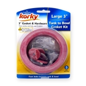 Korky Korky 3" Universal (Except Kohler) Tank-To-Bowl Toilet Gasket Kit - Image 2
