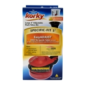 Korky Korky 3" Adjustable Flush Valve Kit w/ Tank-to-Bowl Gasket & Flapper - Image 2