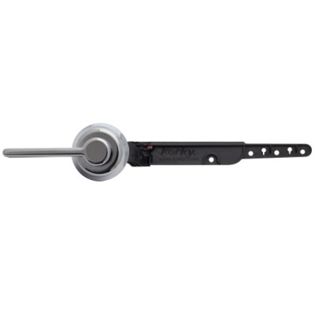 Korky Korky StrongArm Universal Adjustable Toilet Tank Lever, Chrome