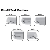 Korky Korky StrongArm Universal Adjustable Toilet Tank Lever, Chrome, Faucet-Style Handle - Image 6