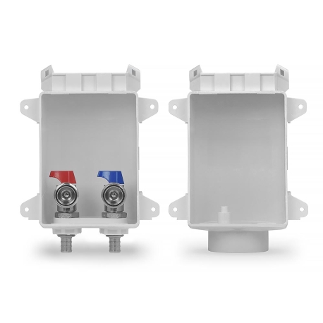 Sioux Chief Ox Box Washing Machine Outlet Box, 1/2" PEX (Lead-Free)