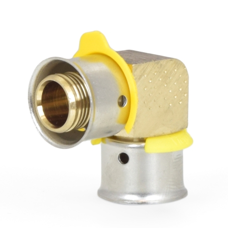 Viega 1/2" PEX x 1/2" PEX Press Elbow, Lead-Free Bronze