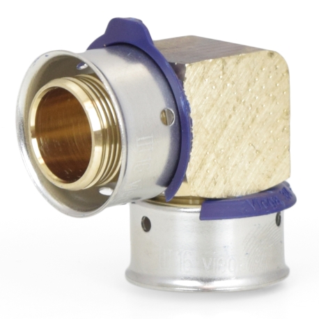 Viega 3/4" PEX x 3/4" PEX Press Elbow, Lead-Free Bronze