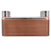 Everhot 26-Plate, 3" x 8" Brazed Plate Heat Exchanger with 3/4" FNPT Ports - Image 2