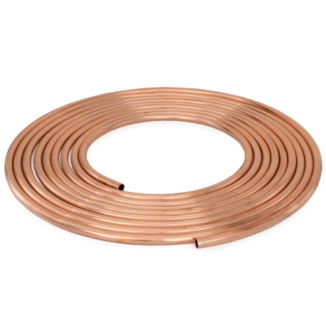 Mueller 7/8" OD (3/4" Nom.) x 60ft Soft Copper Coil Tubing, Type L