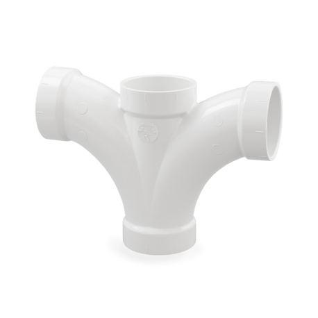 Spears 2" PVC DWV Double Fixture Fitting
