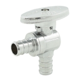 Everhot 1/2" PEX x 1/2" PEX Angle Stop Valve (1/4-Turn), Lead-Free - Image 1