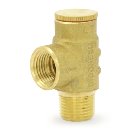 Boshart 1/2" MPT, Pressure Relief Valve 75 psi (Lead-Free)