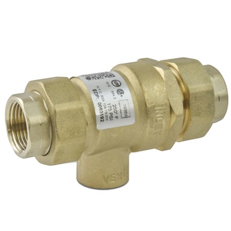 Watts BBFP, 3/4" Dual Check Backflow Preventer Valve w/ Atmospheric Vent, FNPT Union x FNPT Union