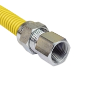 Dormont 48" SafetyShield Stainless Steel Gas Appliance Connector, 1/2" MIP (3/8" FIP) x 1/2" FIP, 1/2" ID - Image 3