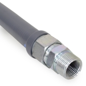 Dormont 36" UltraFlow High BTU, PVC-Coated Gas Appliance Connector, 3/4" MIP (1/2" FIP) x 3/4" FIP, 3/4" ID - Image 2