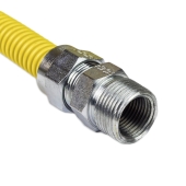 Dormont 60" SafetyShield Stainless Steel Gas Appliance Connector, 3/4" MIP (1/2" FIP) x 3/4" MIP (1/2" FIP), 1/2" ID - Image 2