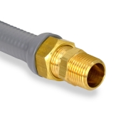 Dormont 72" PVC-Coated, Propane Tank Gas Connector, 1/2" MIP x 1/2" FIP, 1/2" ID - Image 3