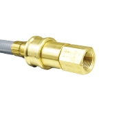 Dormont 10ft Quick-Disconnect, PVC-Coated, Portable Gas Appliance/BBQ Connector, 1/2" FIP x 1/2" FIP, 1/2" ID - Image 3