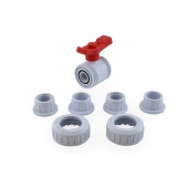 Webstone Valves 1/2" True Union PVC Ball Valve w/ both Socket & FPT ends - Image 2