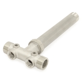 Boshart 1-1/4" MPT x 13" Union 304 Stainless Steel Well Tank Tee - Image 1