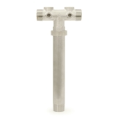 Boshart 1-1/4" MPT x 13" Union 304 Stainless Steel Well Tank Tee - Image 2