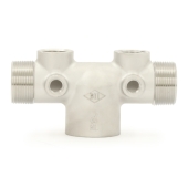 Boshart 1-1/4" FPT x 1-7/8" Solid 304 Stainless Steel Well Tank Tee, Extension Type - Image 3