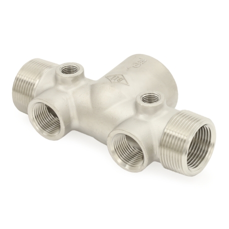 Boshart 1-1/4" FPT x 1-7/8" Solid 304 Stainless Steel Well Tank Tee, Extension Type