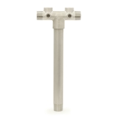 Boshart 1" MPT x 12-3/4" Solid 304 Stainless Steel Well Tank Tee - Image 2