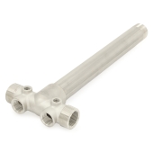 Boshart 1-1/4" MPT x 15-7/8" Solid 304 Stainless Steel Well Tank Tee, Extra Long - Image 1