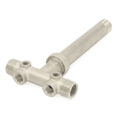 Boshart 1" MPT x 10" Union 304 Stainless Steel Well Tank Tee - Image 1