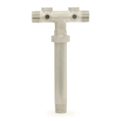 Boshart 1" MPT x 10" Union 304 Stainless Steel Well Tank Tee - Image 2