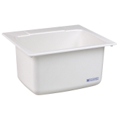 Mustee 25" x 22" x 13.75" Utility Sink, White - Image 1