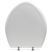 Bemis Bemis 1000CPT (White) Paramount Plastic Elongated/Round Toilet Seat w/ St. Steel Hinges, Extra Heavy-Duty (up to 1,000 lbs) - Image 3