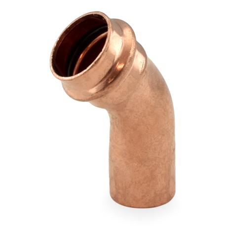 Apollo 1" Press Copper 45&deg; Street Elbow, Made in the USA