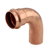 Apollo 1-1/4" Press Copper 90&deg; Street Elbow, Made in the USA - Image 1
