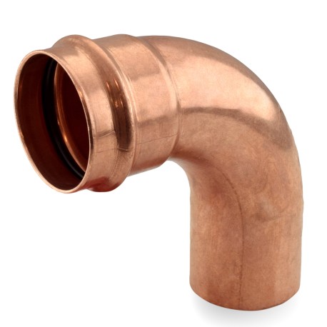 Apollo 2" Press Copper 90&deg; Street Elbow, Made in the USA