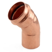 Apollo 2" Press Copper 45&deg; Street Elbow, Made in the USA - Image 1