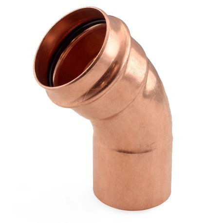 Apollo 2" Press Copper 45&deg; Street Elbow, Made in the USA