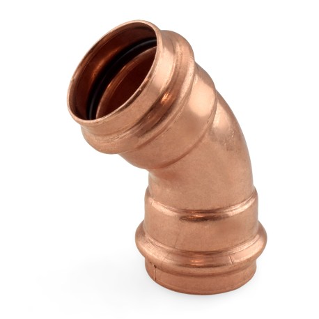 Apollo 1-1/2" Press Copper 45&deg; Elbow, Made in the USA