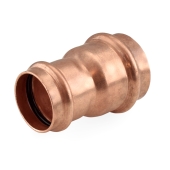 Apollo 1-1/2" x 1-1/4" Press Copper Reducing Coupling, Made in the USA - Image 1