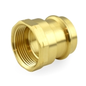 Apollo 1-1/4" Press x Female Threaded Adapter, Lead-Free Brass, Made in the USA - Image 2