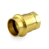 Apollo 3/4" Press x 1/2" Female Threaded Adapter, Lead-Free Brass, Made in the USA - Image 1