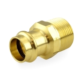 Apollo 3/4" Press x 1" Male Threaded Adapter, Lead-Free Brass, Made in the USA - Image 1