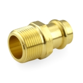 Apollo 3/4" Press x 1" Male Threaded Adapter, Lead-Free Brass, Made in the USA - Image 2