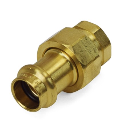 Apollo 1/2" Press x FPT Threaded Union, Lead-Free Brass, Made in the USA