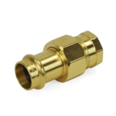 Apollo 3/4" Press x FPT Threaded Union, Lead-Free Brass, Made in the USA - Image 1