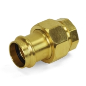 Apollo 1" Press x FPT Threaded Union, Lead-Free Brass, Made in the USA - Image 1
