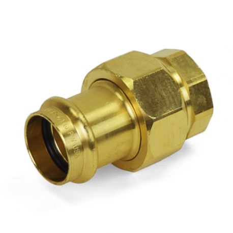 Apollo 1" Press x FPT Threaded Union, Lead-Free Brass, Made in the USA