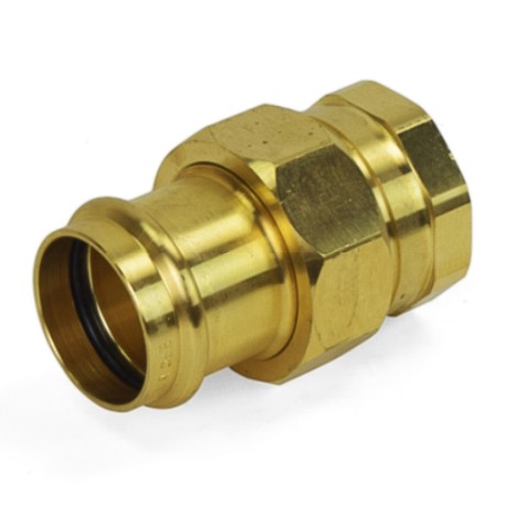 Apollo 1-1/4" Press x FPT Threaded Union, Lead-Free Brass, Made in the USA