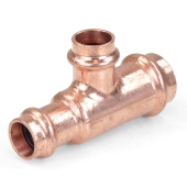 Apollo 3/4" x 1/2" x 1/2" Press Copper Tee, Made in the USA - Image 1